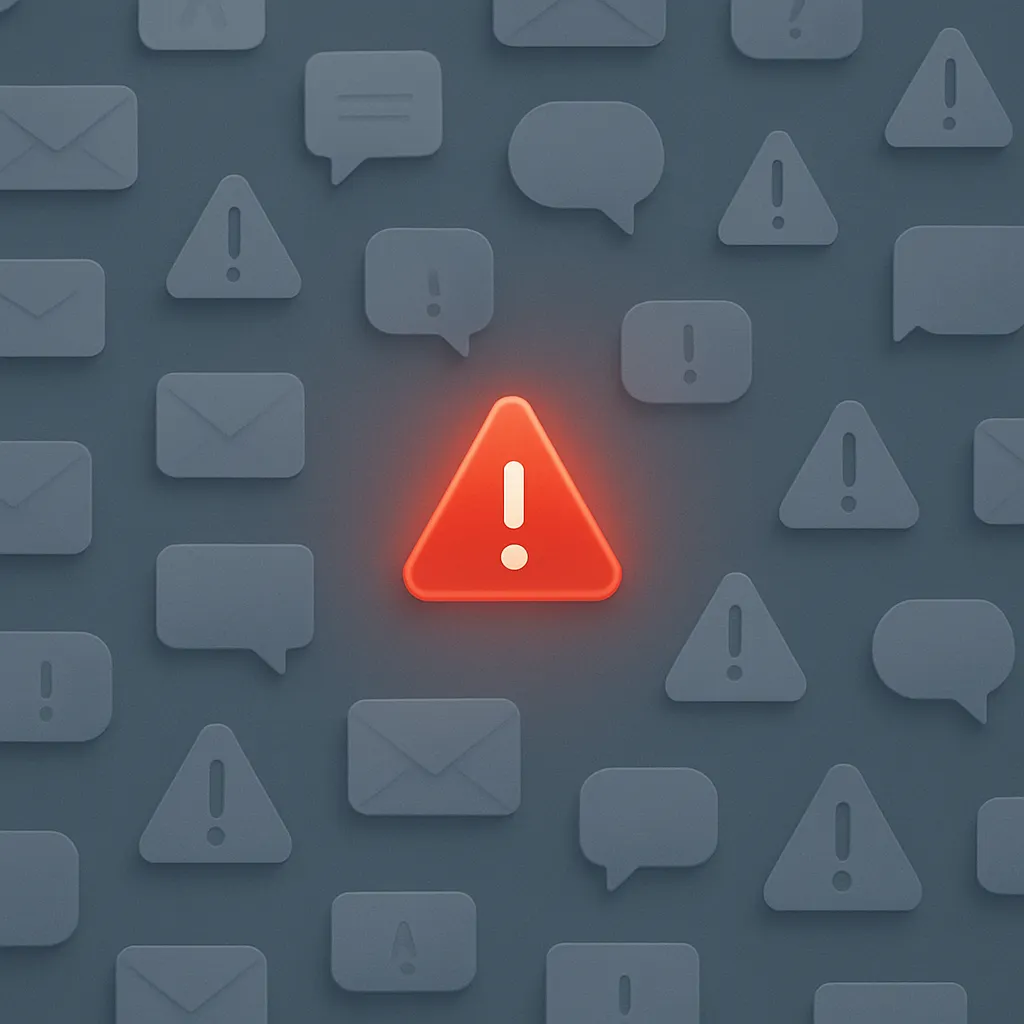 P1 alert being highlighted among sea of notifications and alerts